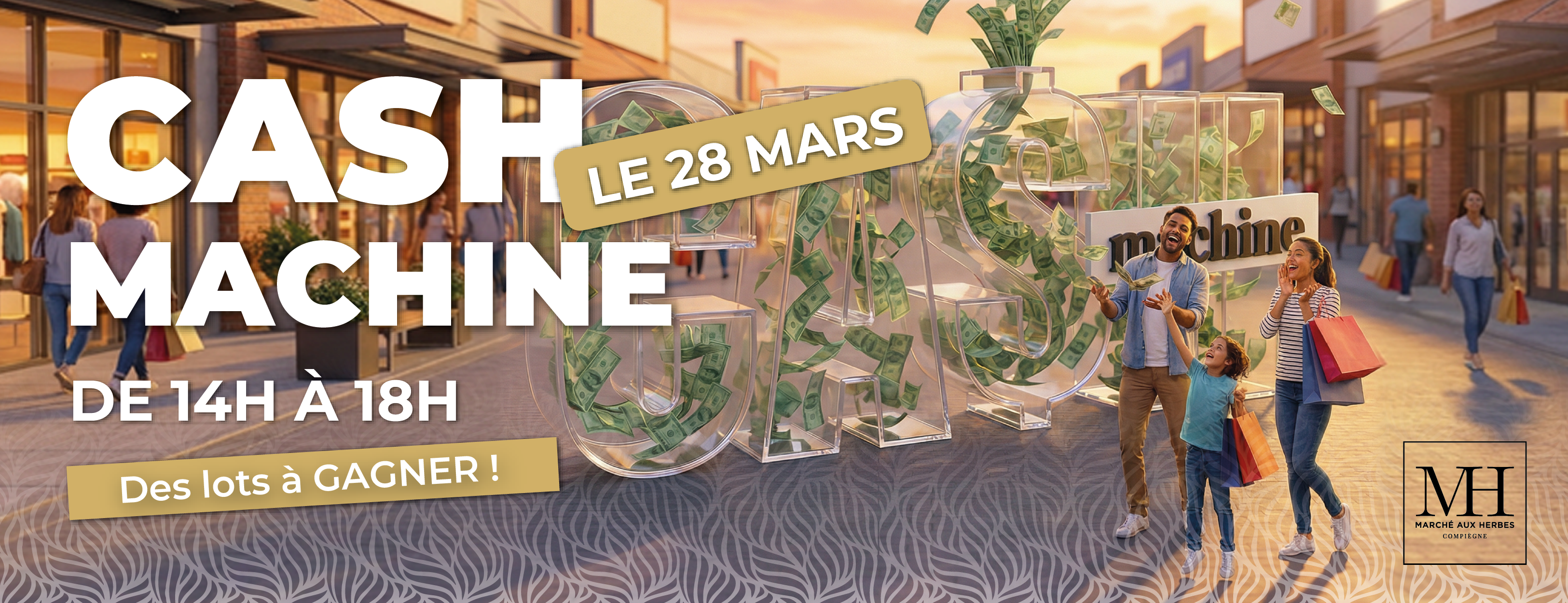 Animation Cash Machine - le 28 mars de 14h à 18h