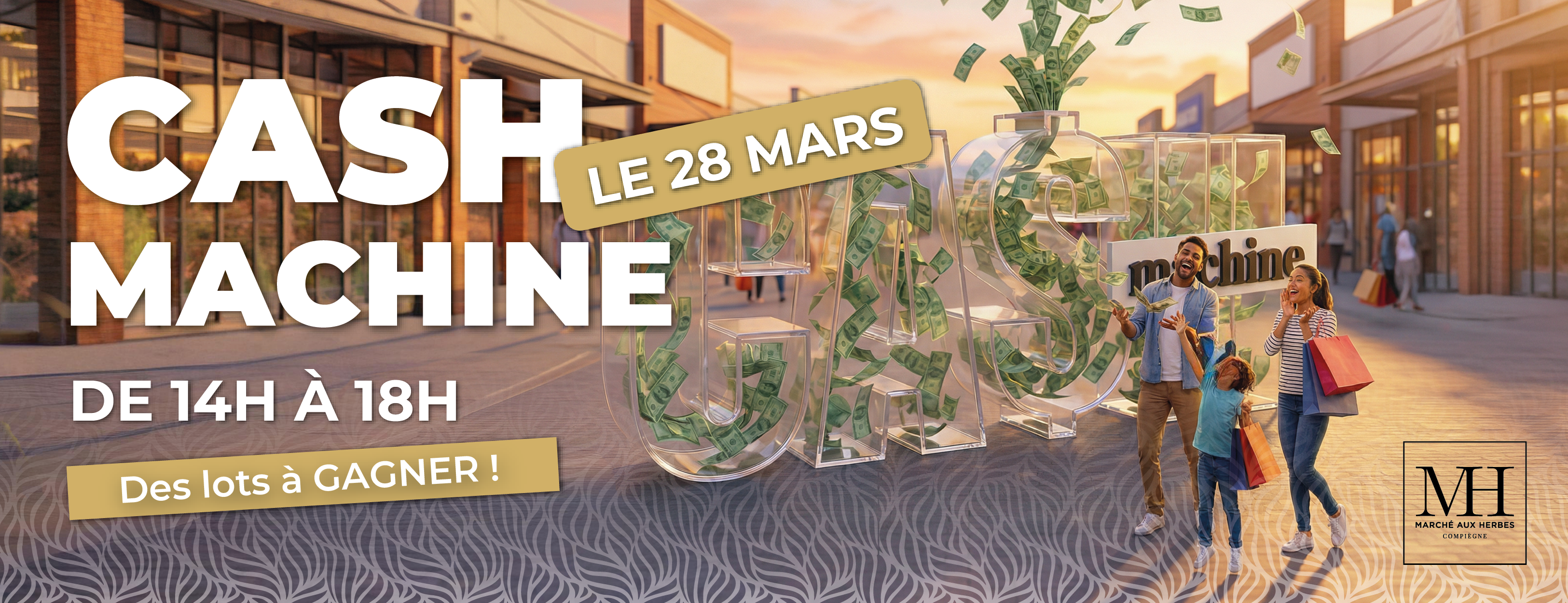 Animation Cash Machine - le 28 mars de 14h à 18h